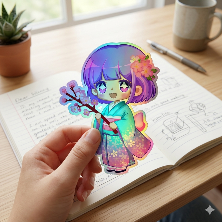 Hobikeyfim Tatlı Posta Kulübü Seti | Kawaii Sticker & Fotocard Paketi (Sürpriz Hediyeli)