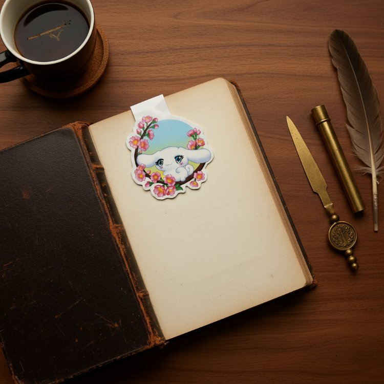 Cinnamoroll Mıknatıslı Kitap Ayracı