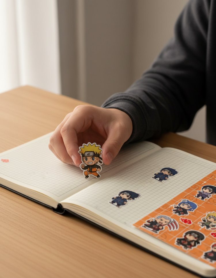 Naruto Chibi Sticker Sayfası - Akatsuki ve Ninja Takımı Vinil Çıkartma Seti (A5/A6)