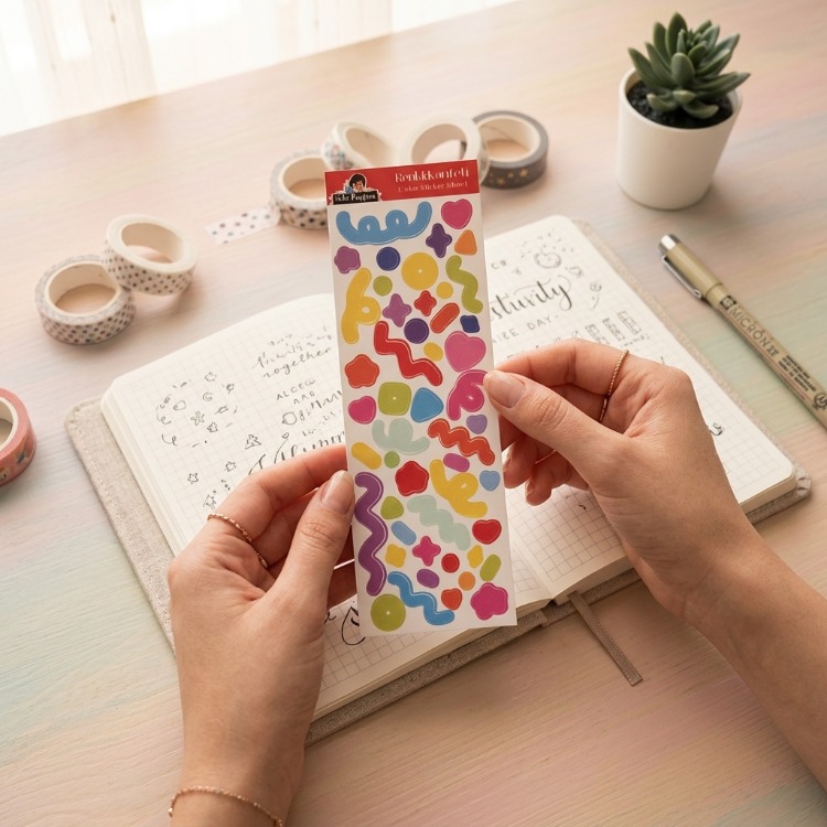 Renkli Deco Sticker Seti | Planner, Ajanda ve Bullet Journal Stickerları