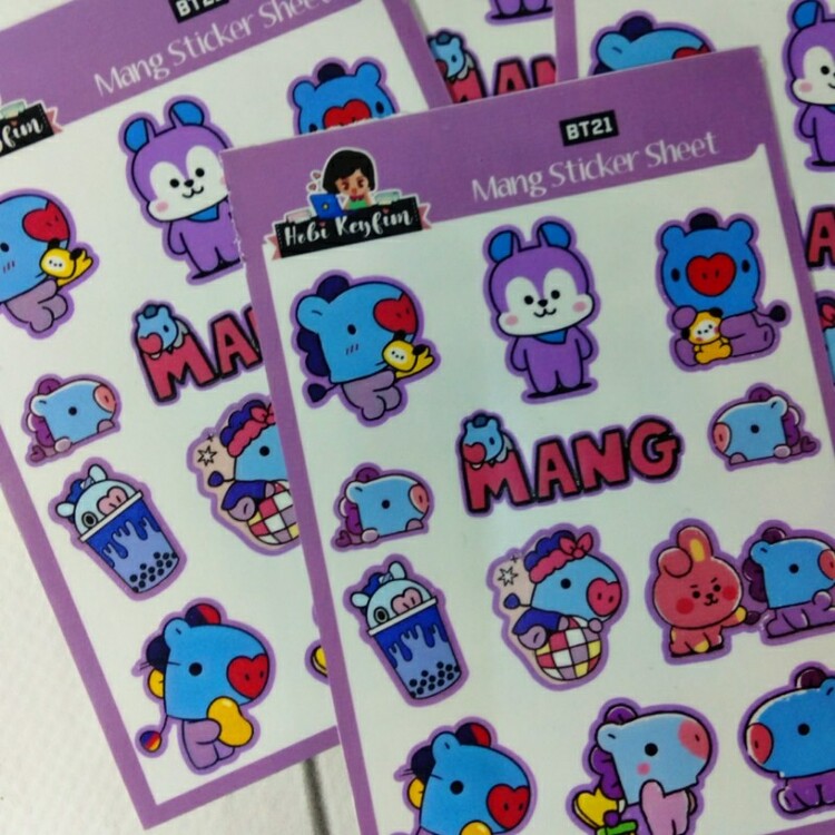 BT21 Mang Sticker Sheet