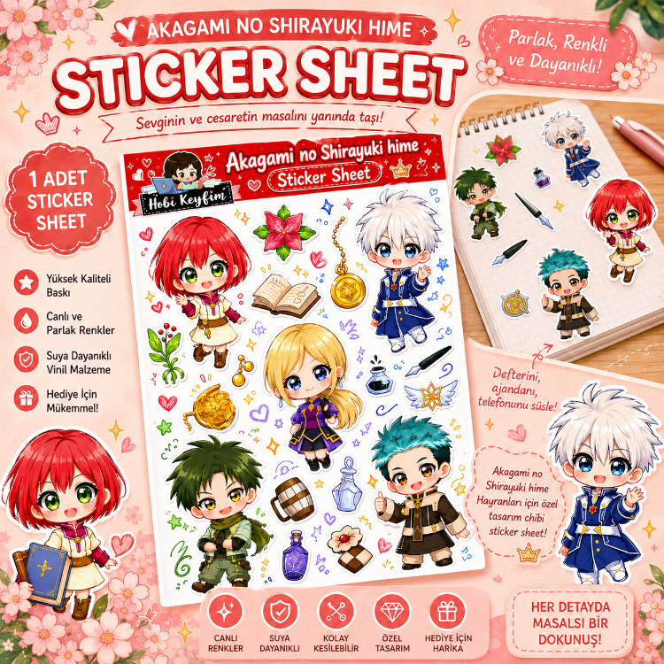 Akagami no Shirayuki-hime Sticker Sheet