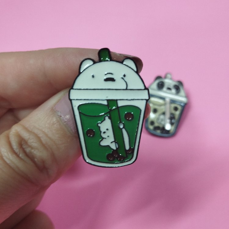 Ayı ve Pandali Pin Rozet