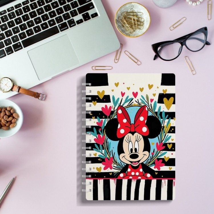 Minnie Mouse  Spiral Defter | Şık ve Modern Kırtasiye Ürünü