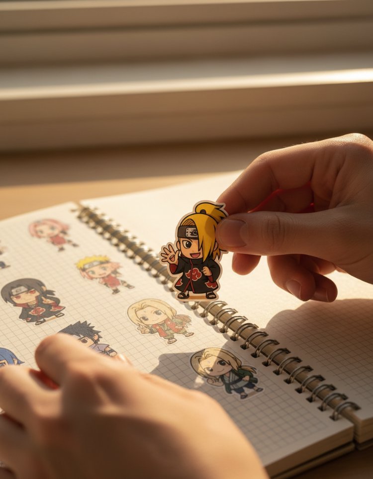 Naruto Chibi Sticker Sayfası - Akatsuki ve Ninja Takımı Vinil Çıkartma Seti (A5/A6)