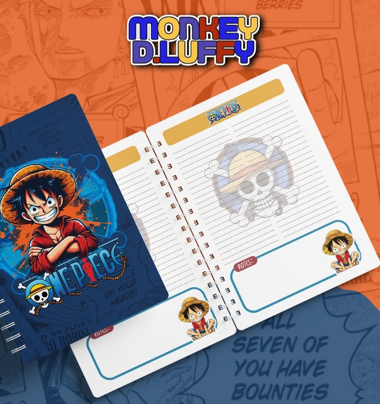 Monkey D. Luffy Defteri - One Piece Hayranlarına Özel Tasarım