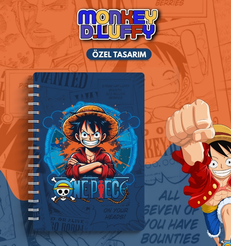 Monkey D. Luffy Defteri - One Piece Hayranlarına Özel Tasarım