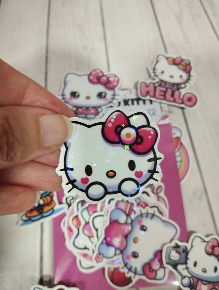 Hello Kitty Hologram Sticker Set