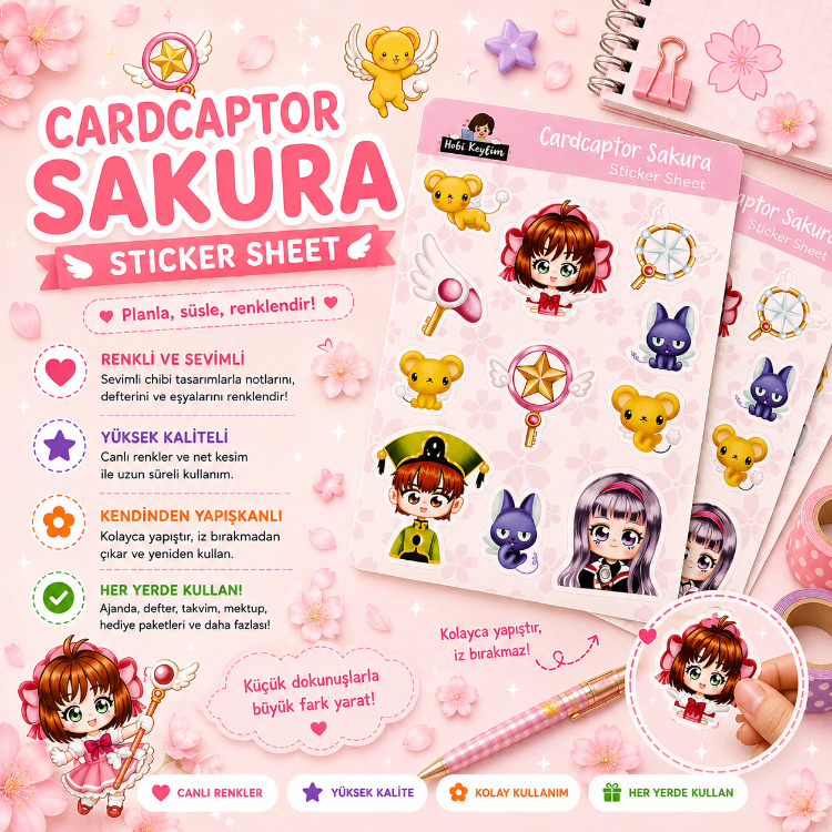 Cadcaptor Sakura Sticker Sayfası