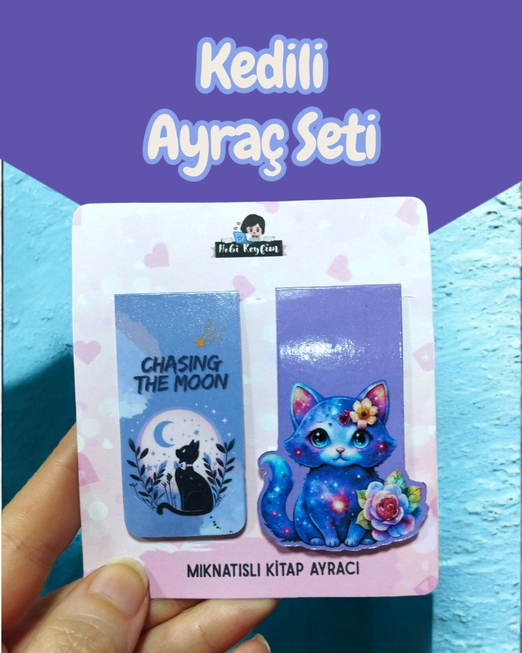 Kedili Kitap Ayraç Seti