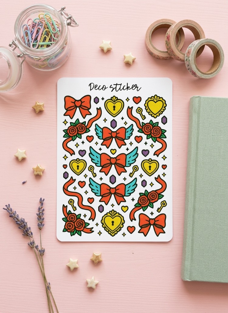 Fiyonk Sticker Seti - Planner ve Ajanda Sticker