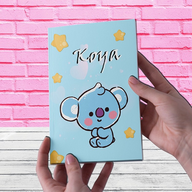 BTS BT21 Cooky,Chimmy,Koya Defter