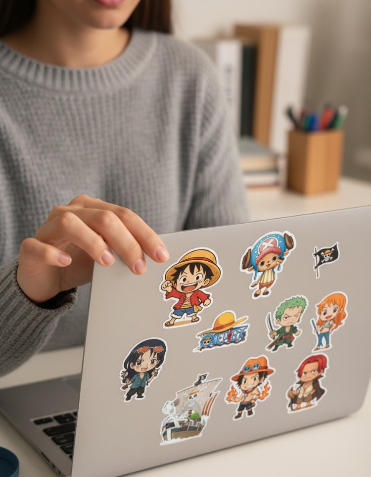 One Piece Chibi Sticker Sayfası - Hasır Şapka Tayfası Vinil Çıkartma Seti (A5/A6)