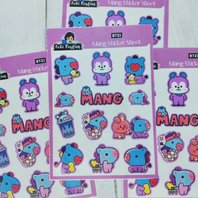 BT21 Mang Sticker Sheet