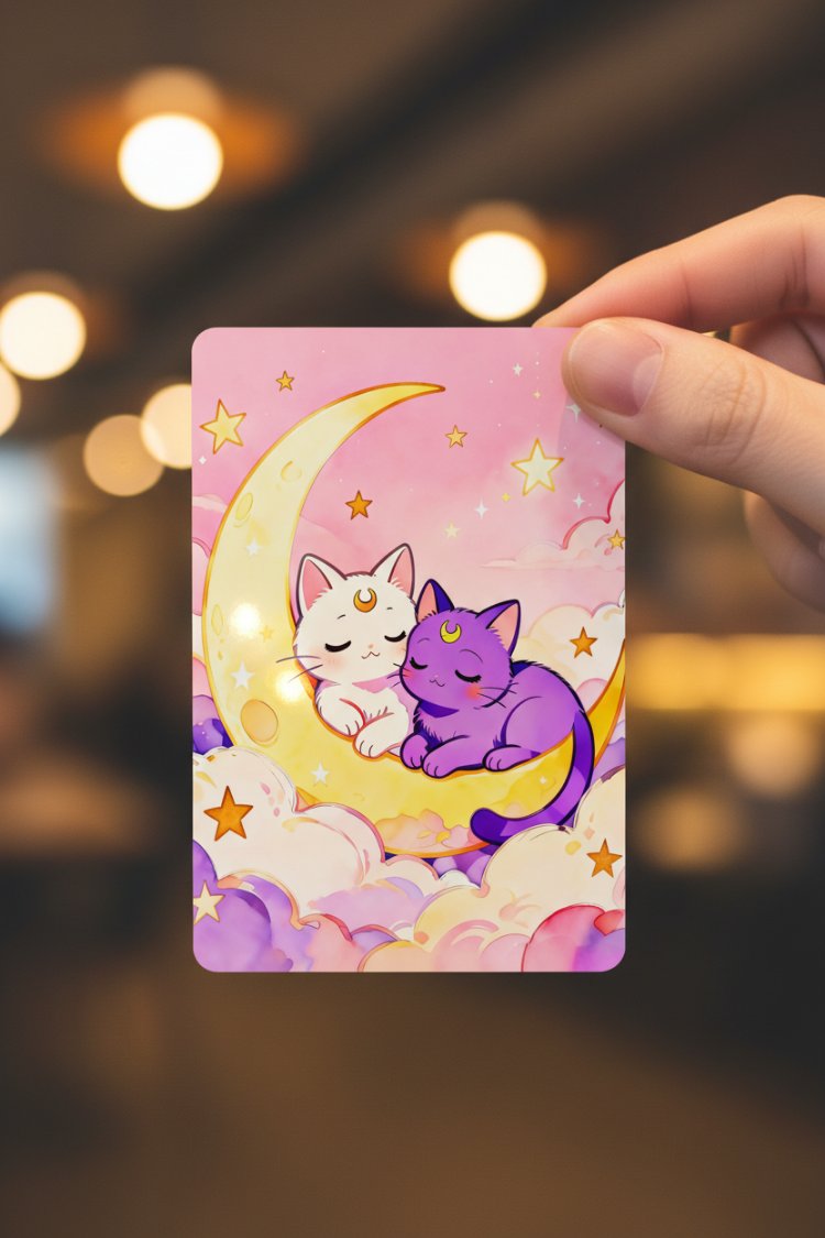 Luna ve Artemis Postcard