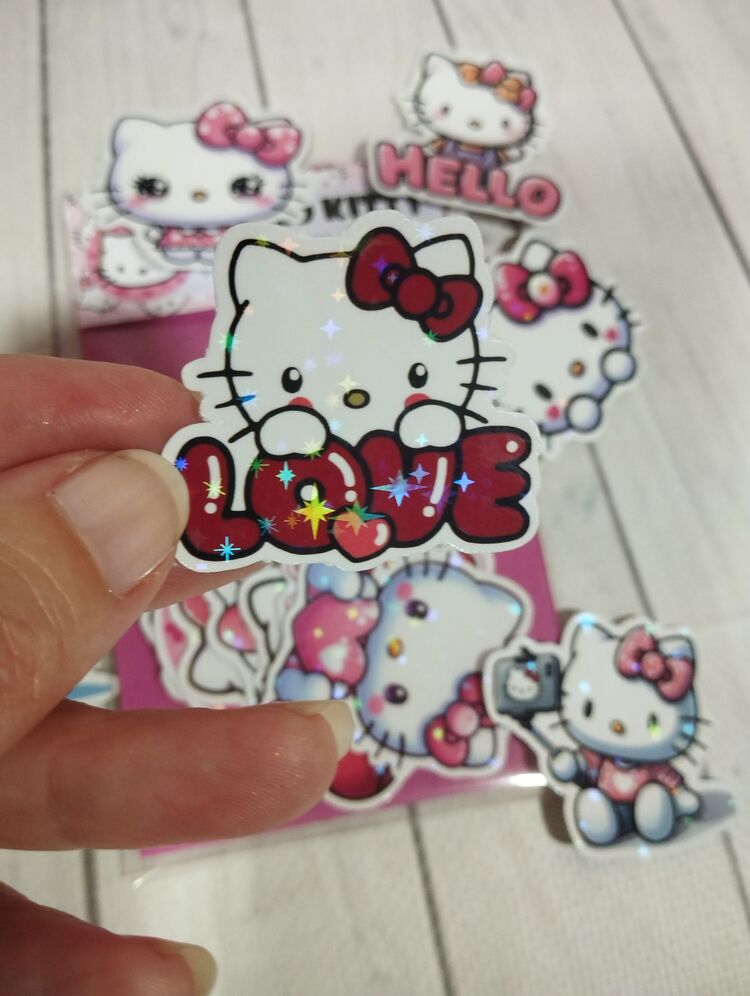 Hello Kitty Hologram Sticker Set
