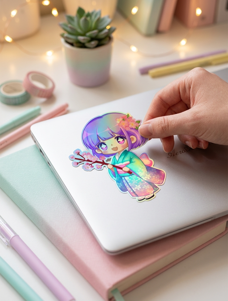 Luna Sticker – Kawaii Anime Chibi Sakura Sticker