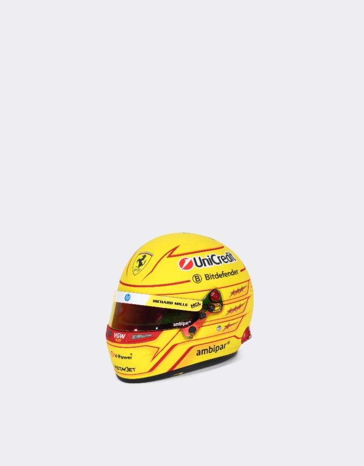 Lewis Hamilton Ferrari kaskı (2025) 1:2 Bell