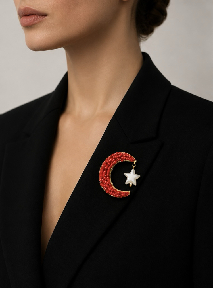Ayyıldız Broş