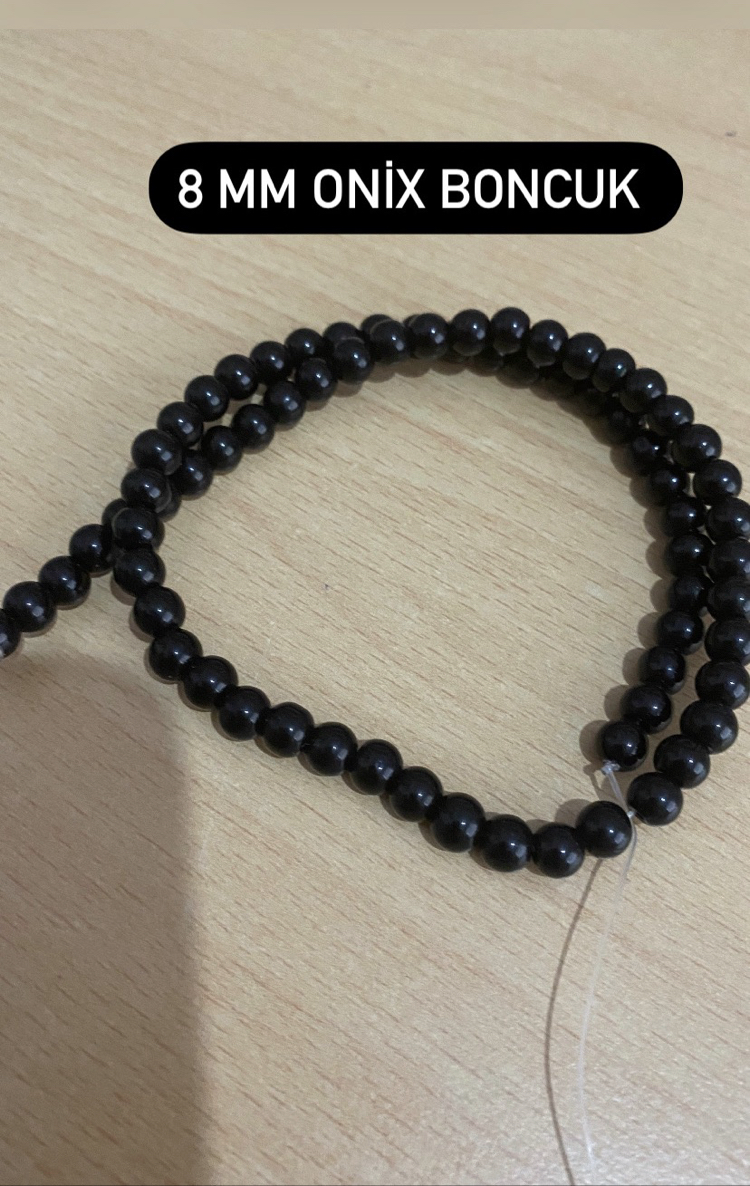 Tespih malzemesi -onix boncuk dizi ( 50-60 adet )