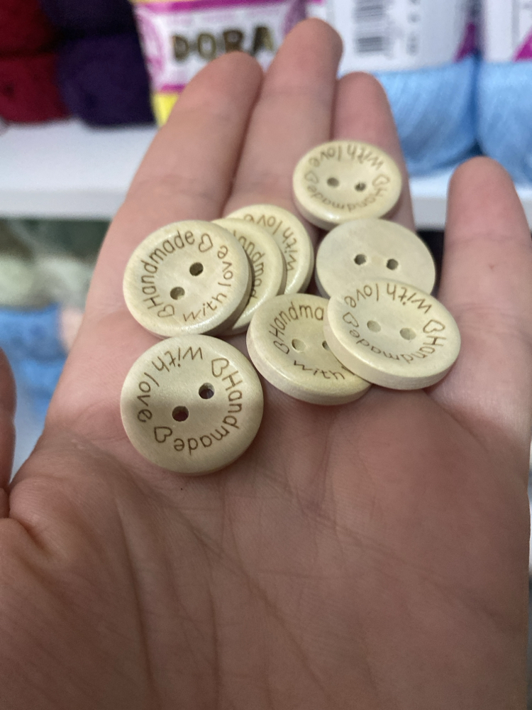 Orta boy handmade düğme 10 adet