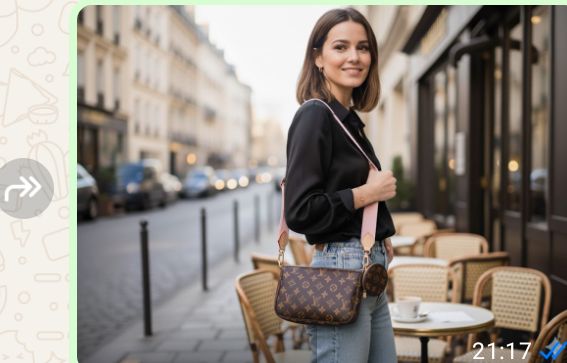 Louis Vuitton Mono Desenli Kalın Askılı 3'lü Omuz Çantası