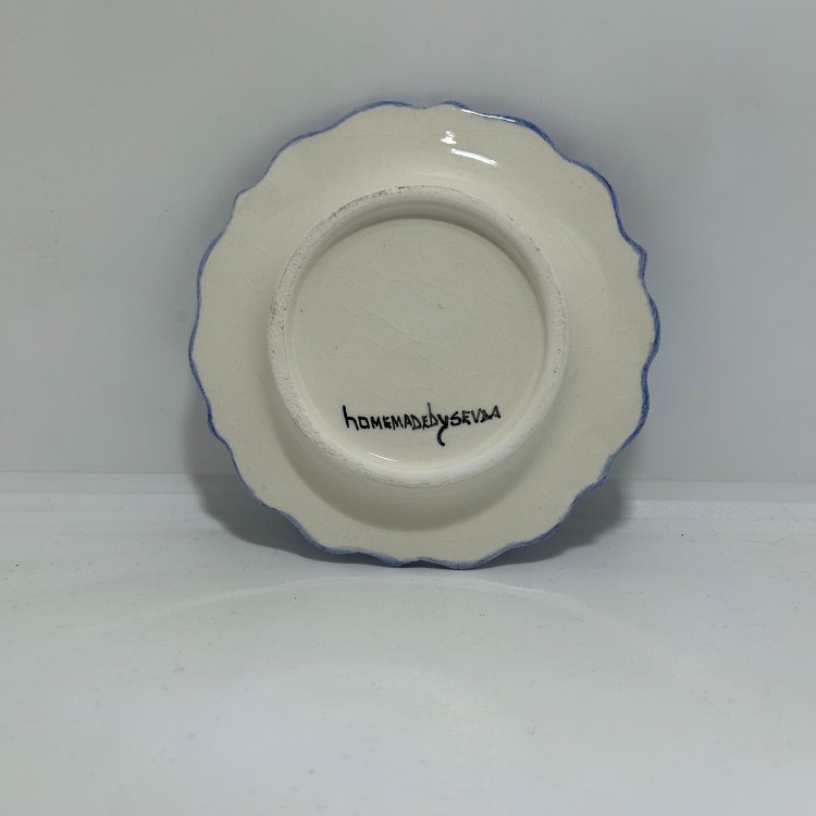 Çini, D harfli, kıvrımlı tabak