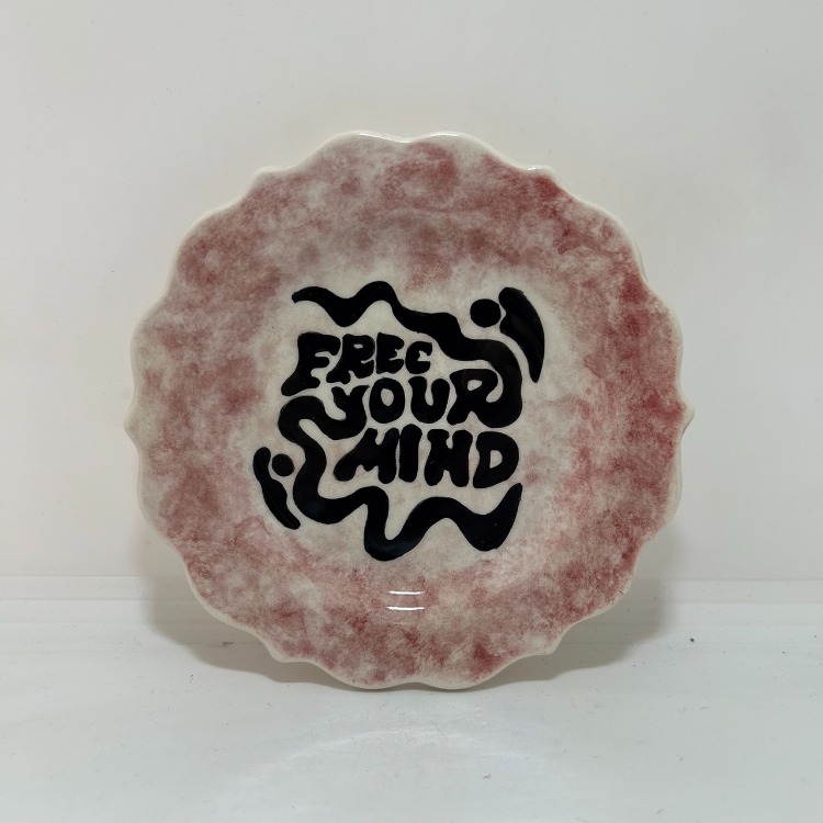 Çini - free your mind - mini tabak
