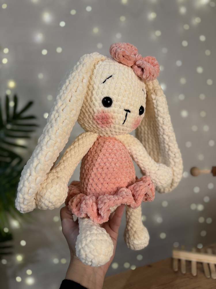 30-35cm Amigurumi Peluş Balerin tavşan (isim işlenebilir)