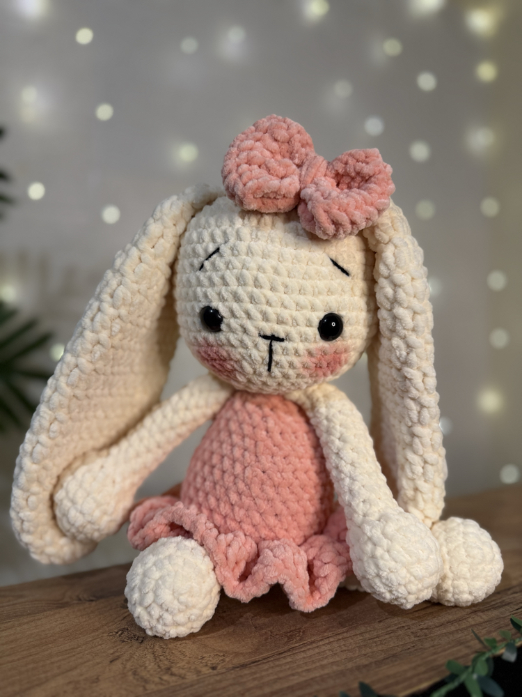 30-35cm Amigurumi Peluş Balerin tavşan (isim işlenebilir)