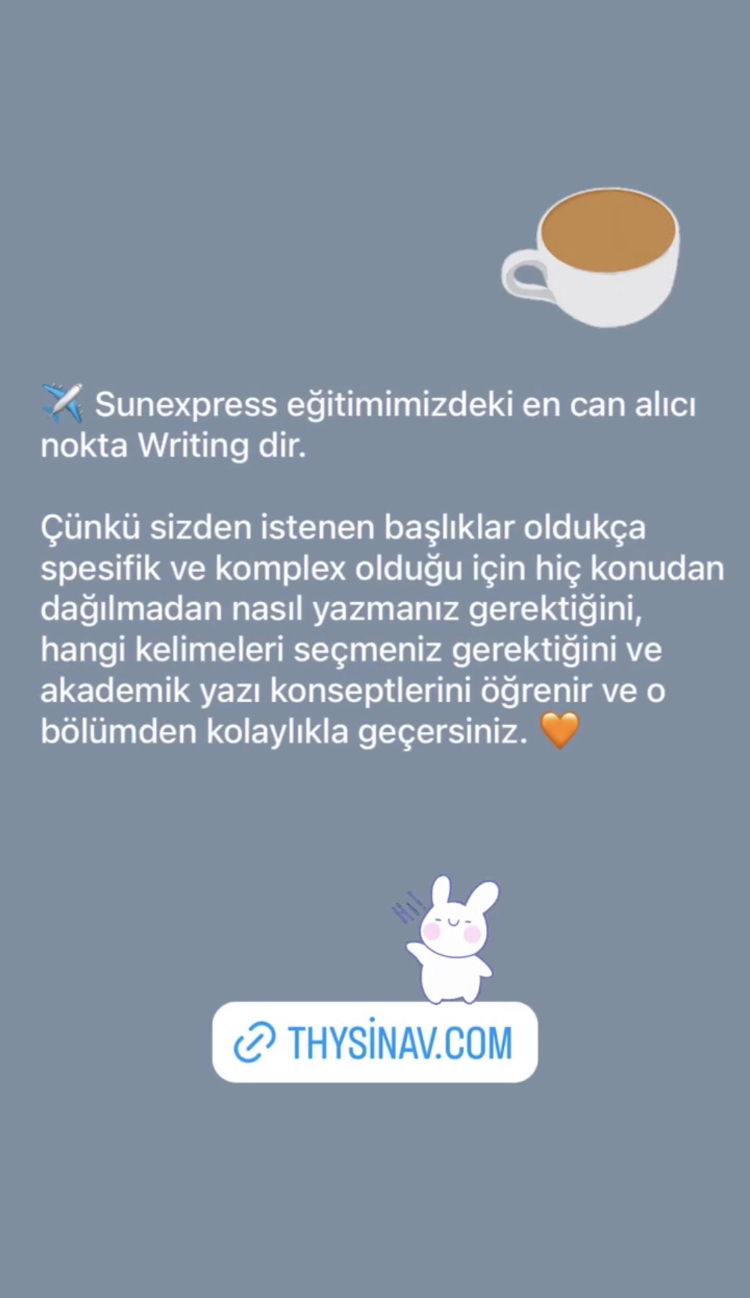 SUNEX KABİN MEMURLUĞU SINAVI İNGİLİZCE HAZIRLIK EĞİTİM SETİ