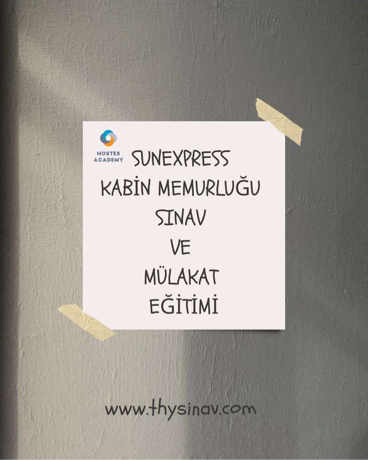SUNEX KABİN MEMURLUĞU SINAVI İNGİLİZCE HAZIRLIK EĞİTİM SETİ