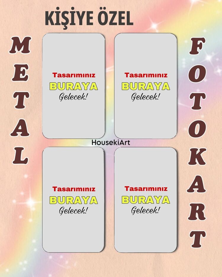 Kişiye Özel Metal Fotokart 