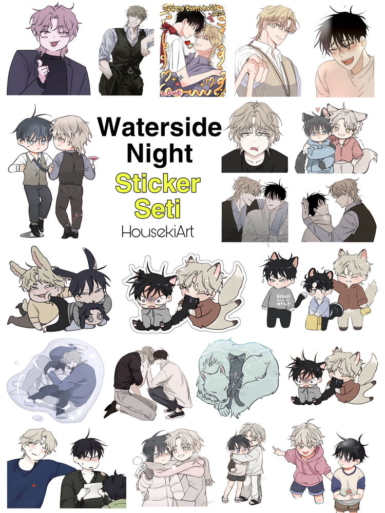 Waterside Night Sticker Seti