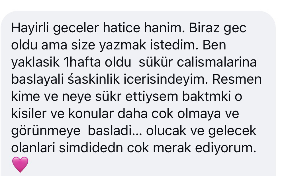 Şükür workshopları uyanıştan oluşa 
