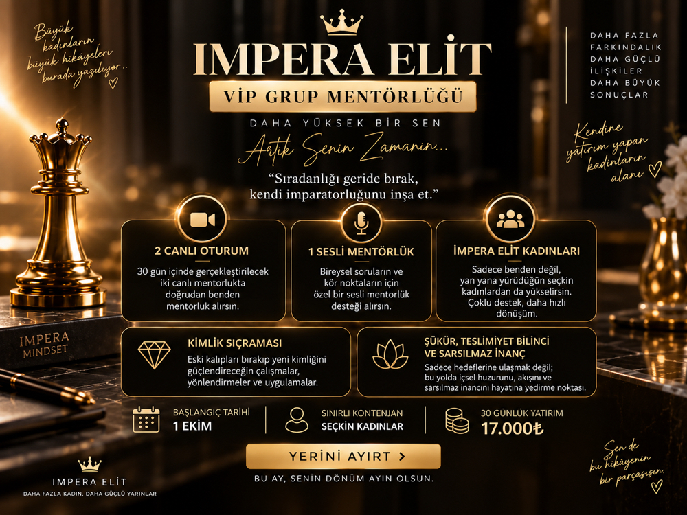  Vip grup mentörlüğü  