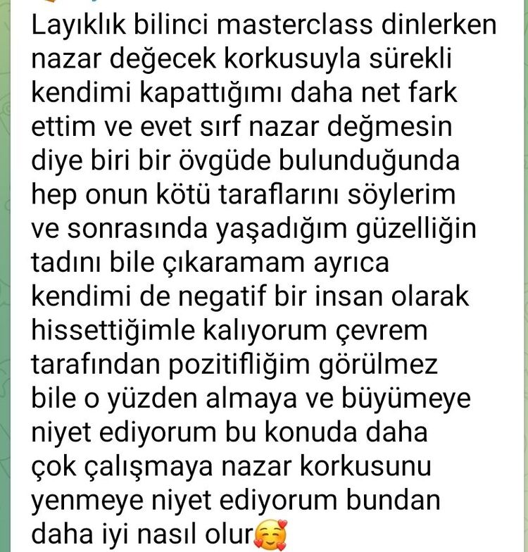 Layıklık Bilinci Masterclass
