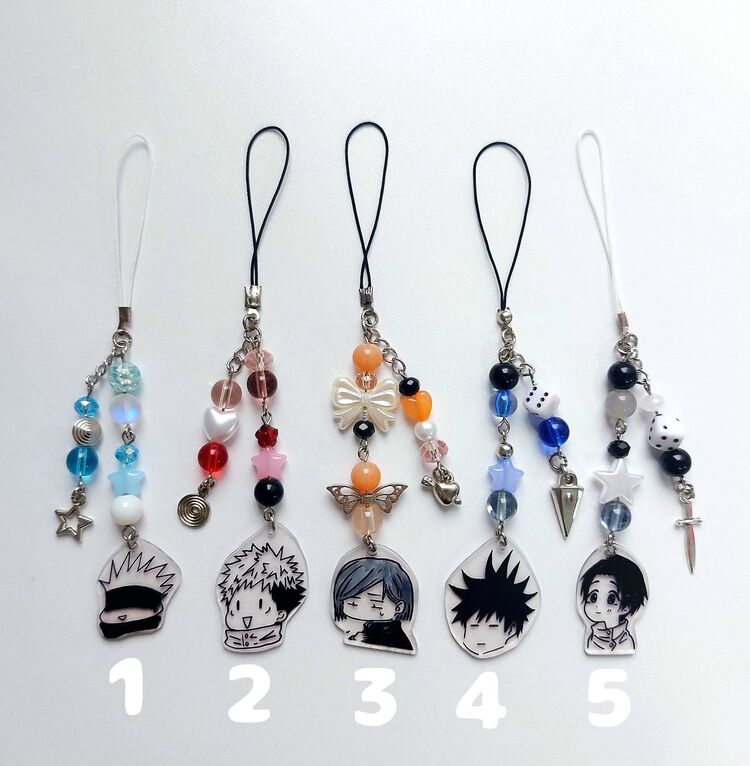 jujutsu kaisen phone charms