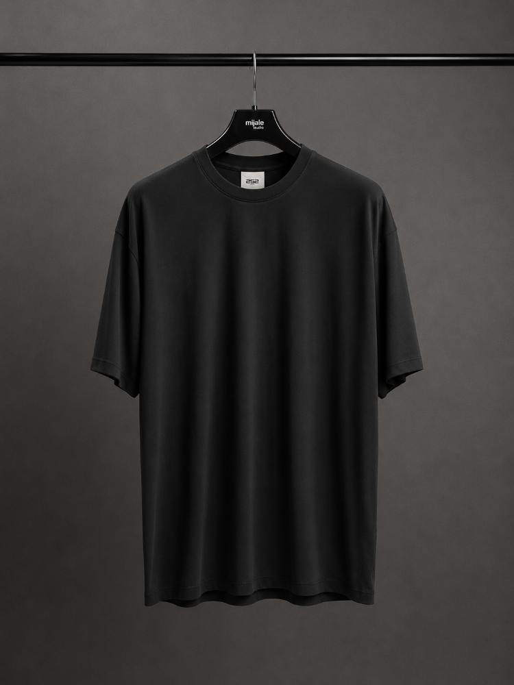 Oysho Oversize Basic T-Shirt - Siyah