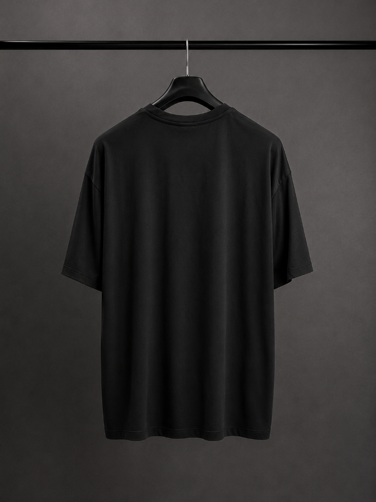 Oysho Oversize Basic T-Shirt - Siyah