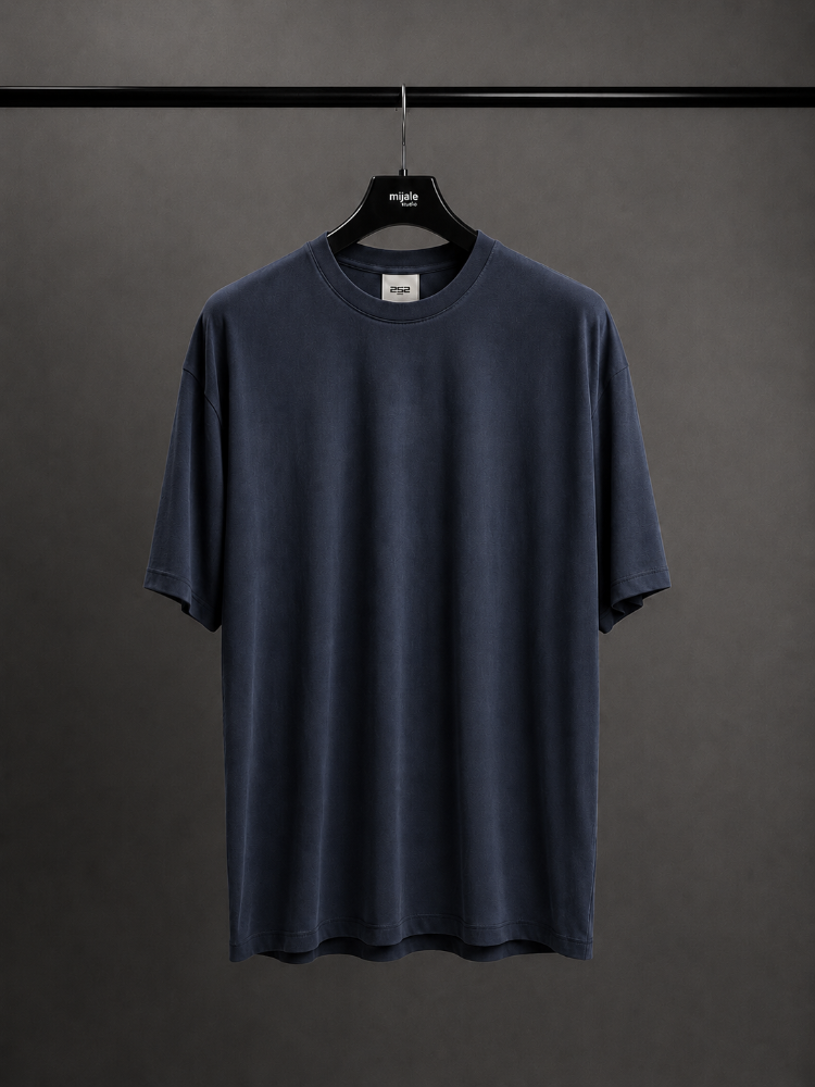 Oysho Oversize Basic T-Shirt - Lacivert