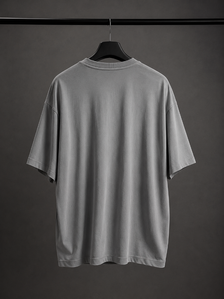 Oysho Oversize Basic T-Shirt - Füme