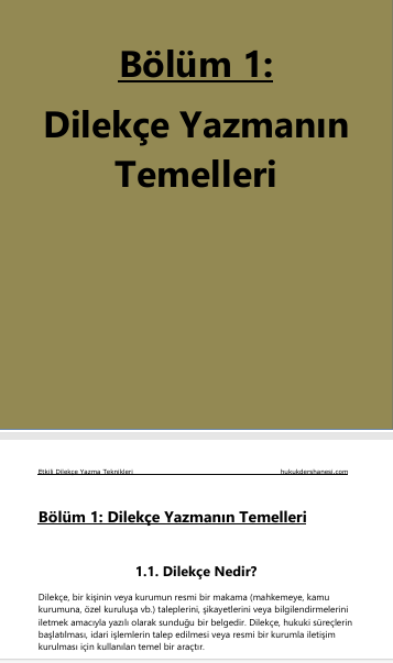 Etkili Dilekçe Yazma Teknikleri
