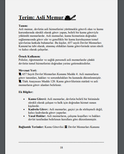 İdare Hukuku Terimler Sözlüğü