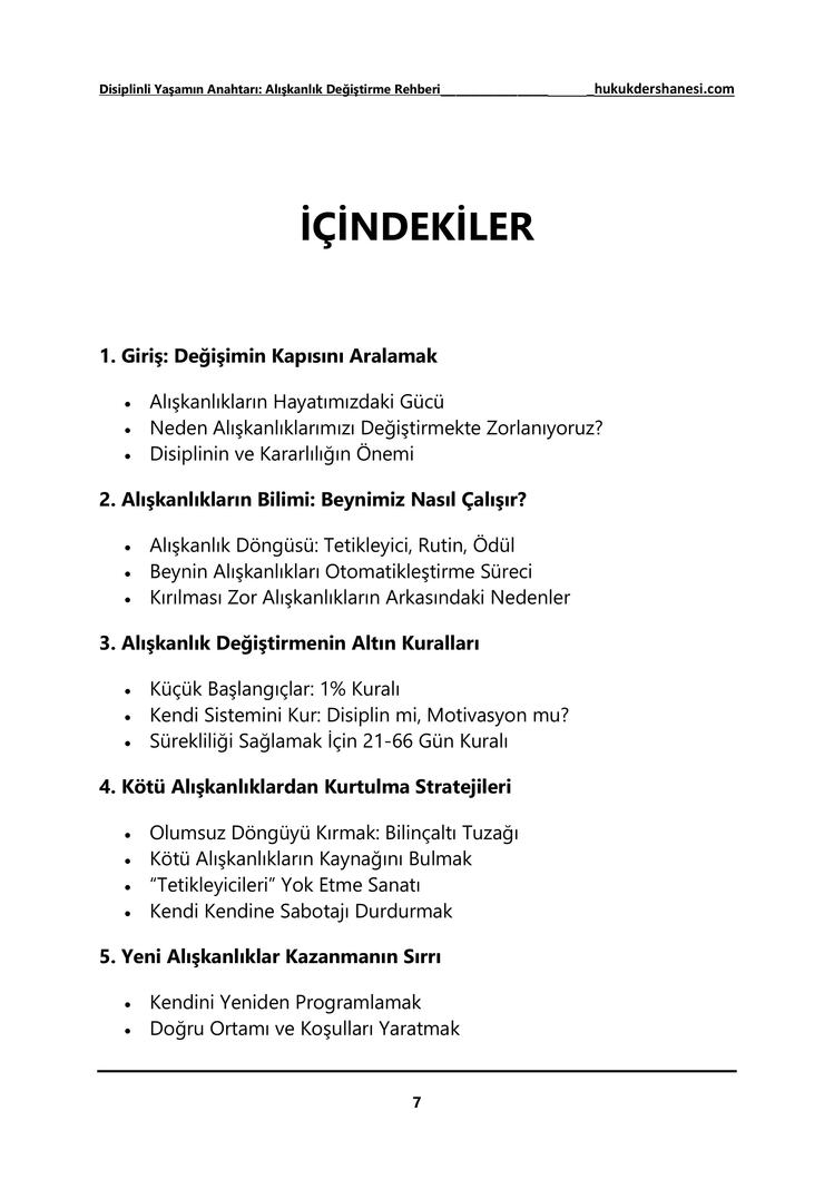 Disiplinli Yaşamın Anahtarı: Alışkanlık Değiştirme Rehberi