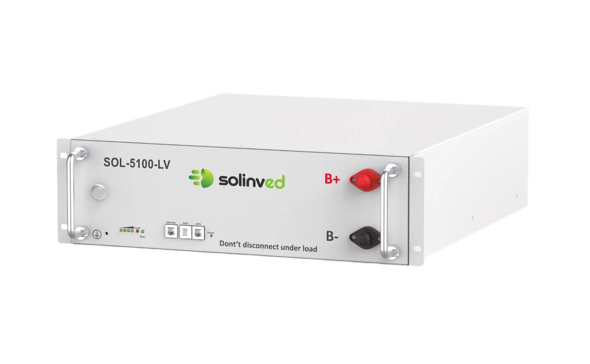 Solinved 51,2 V 100Ah | LV | Lityum Akü (Serilenemez)