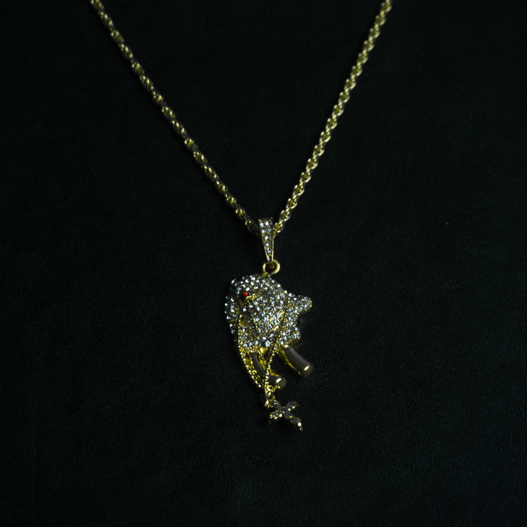 ICE "PRAY TO GOD" GOLD PENDANT