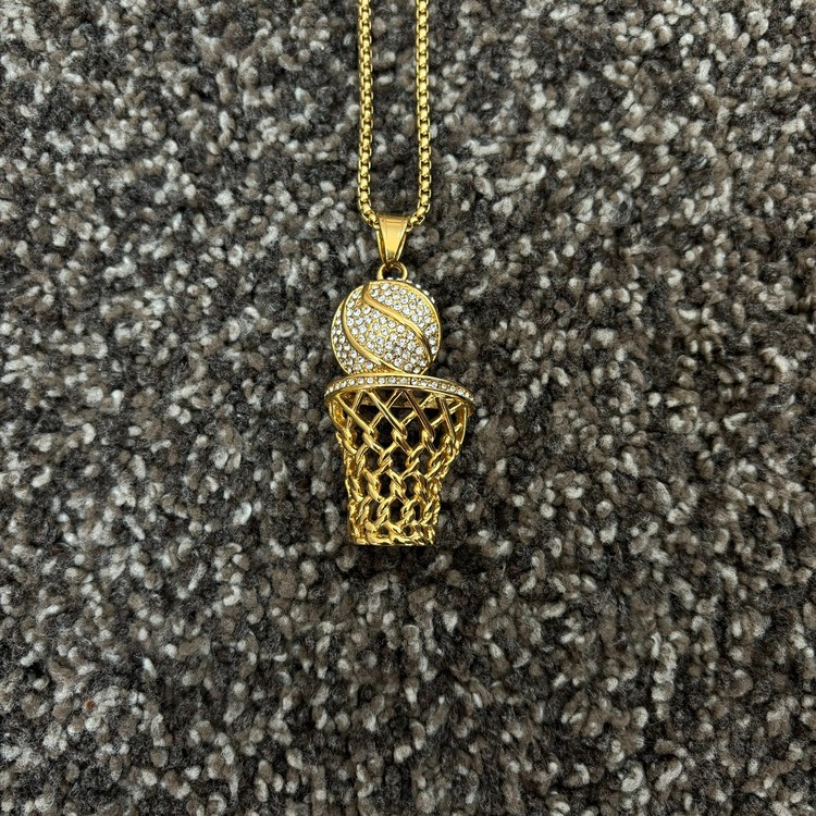 ICE-C "BASKET" GOLD PENDANT