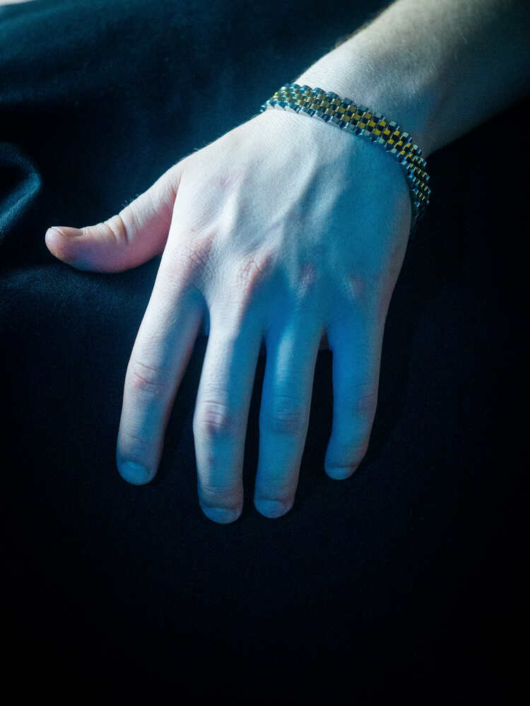 ICE “RLX” GOLD BRACELET