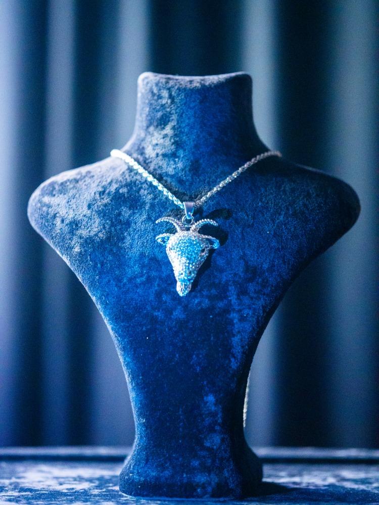 ICE "GOAT" SILVER/GOLD PENDANT
